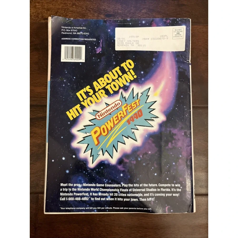 Nintendo Power Volume 16 Issue - 1990 Maniac Mansion TMNT Solar Jetman Poster